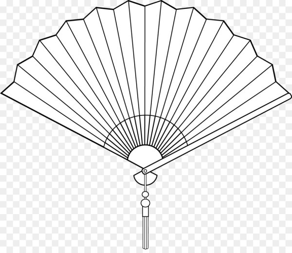 Веер раскраска