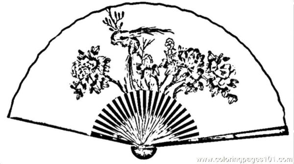 Веер трафарет