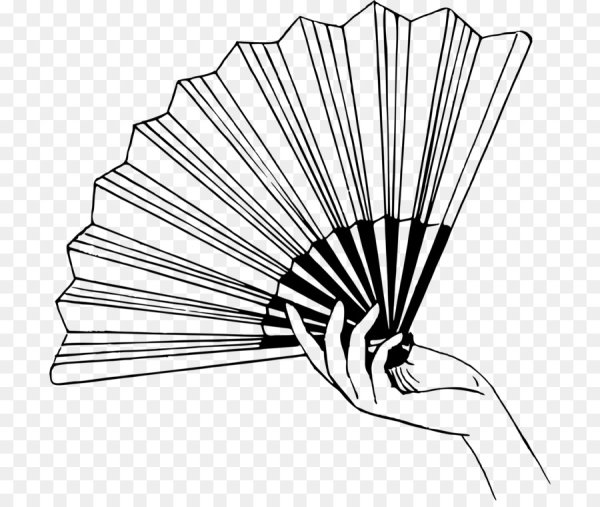 Веер раскраска для детей