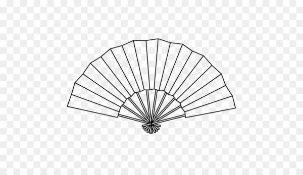 Веер раскраска для детей