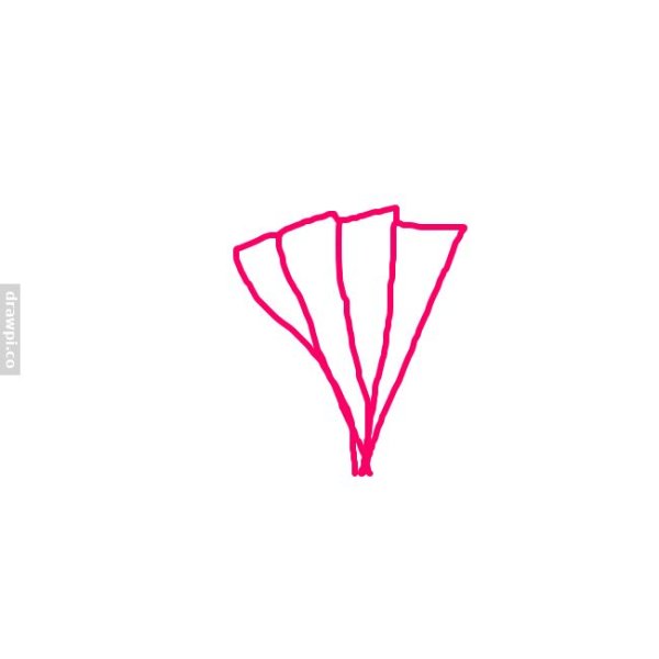 Веер нарисовать карандашом поэтапно для начинающих