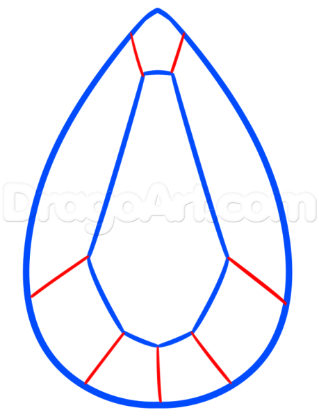 Рубин рисунок цветными карандашами