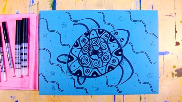 Рисование маркерами для детей