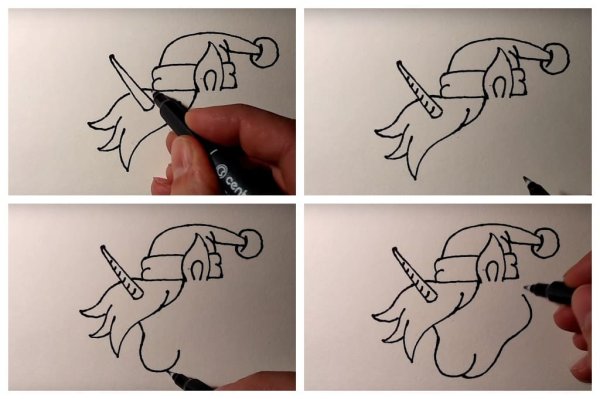 Пошаговый рисунок фломастерами