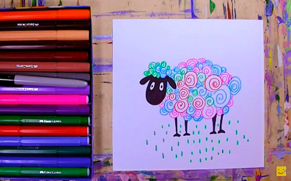 Уроки рисования фломастерами для детей