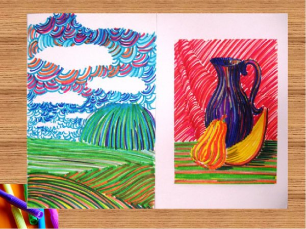 Мастер класс для детей рисование фломастерами