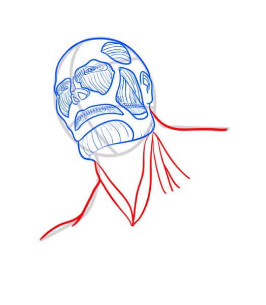 Колоссальный Титан карандашом