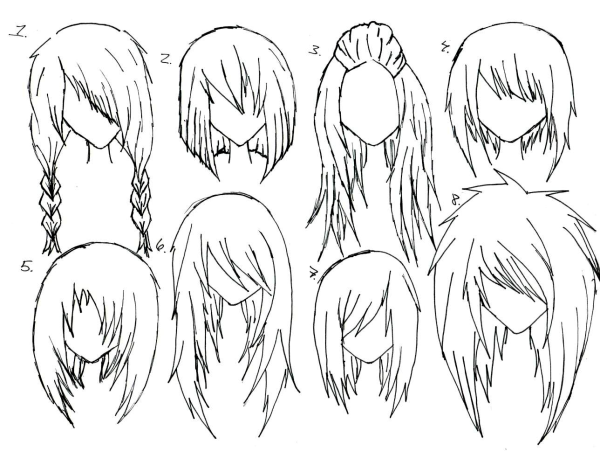 Аниме волосы