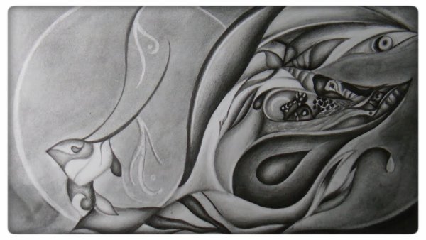 Абстракция карандашом простые