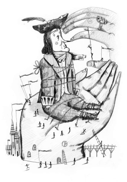 Гулливер карандашом