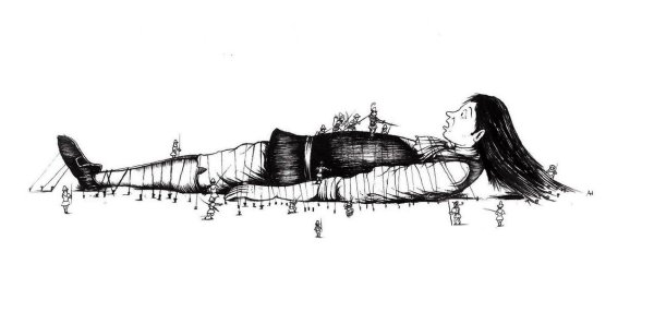 Гулливер карандашом