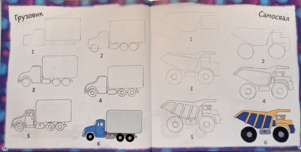 Поэтапное рисование транспорта в подготовительной группе
