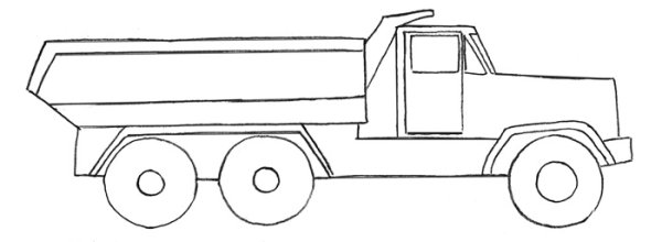 Грузовик для срисовки