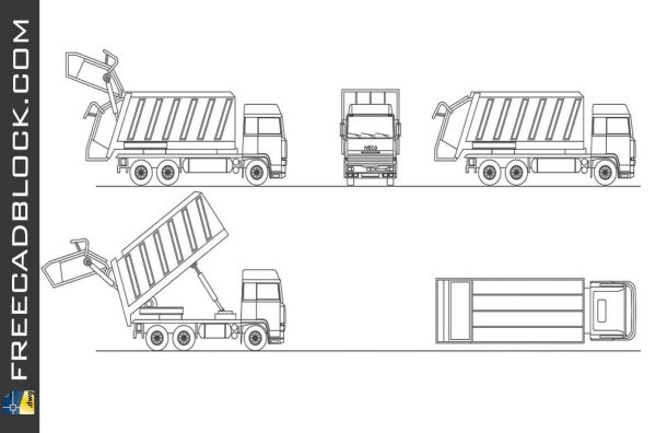 Самосвал dwg