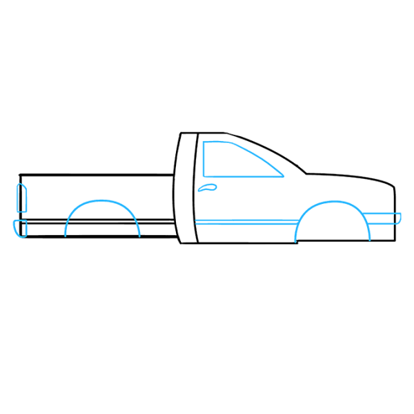 Пикап рисовать пошагово