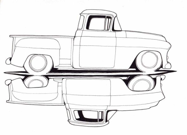 Chevrolet 3100 чертёж
