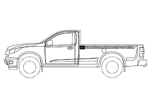 Трафарет машина пикап