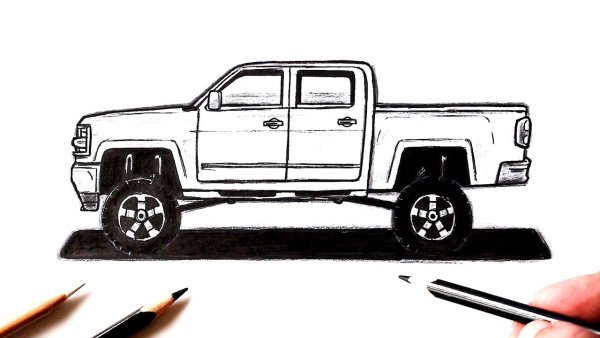 Как рисовать легкий пикап