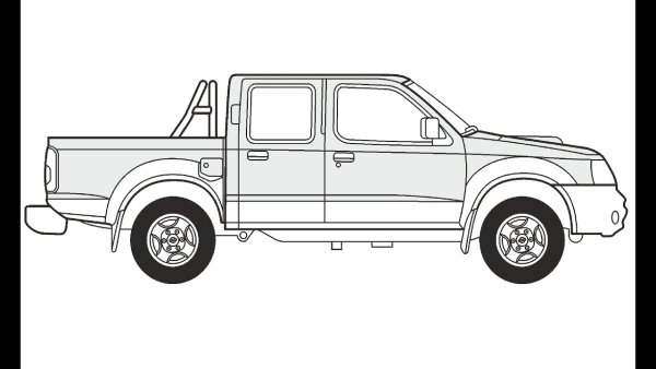 Раскраска джип Ford f150-6*6