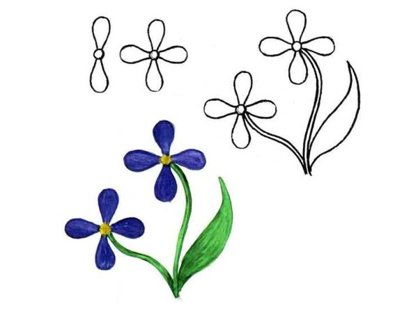 Легкий цветок