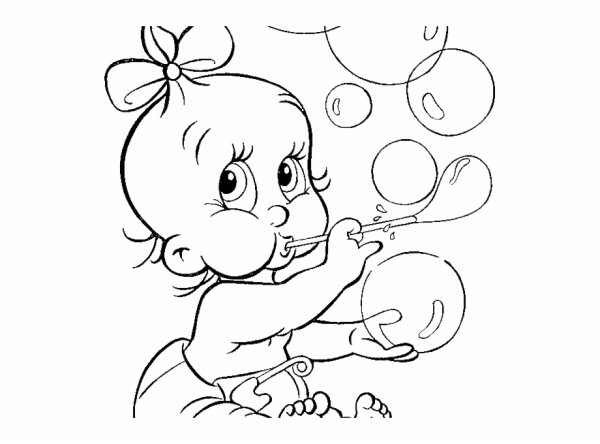 Карапузы для раскрашивания