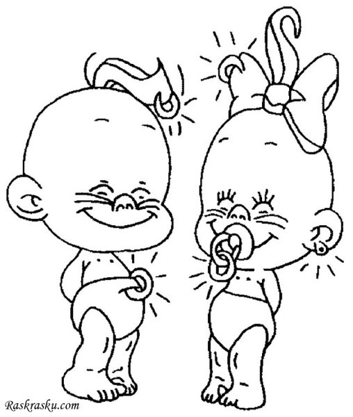 Карапуз раскраска для детей