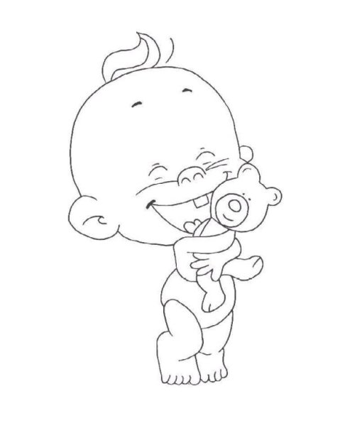 Карапуз раскраска для детей