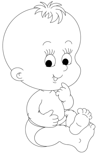 Малыш раскраска для малышей