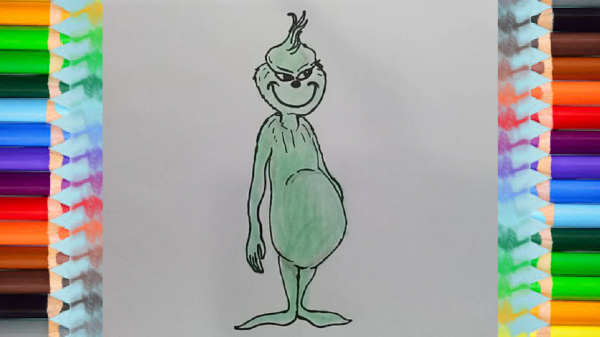 Рисунки маркерами Гринч