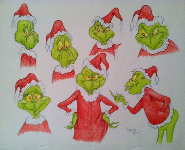Гринч рисунки бумажные сюрпризы