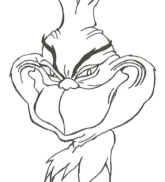 Раскраска Гринч похититель Рождества