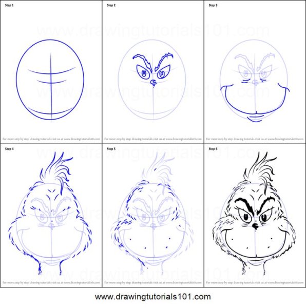 Гринч рисунок схема