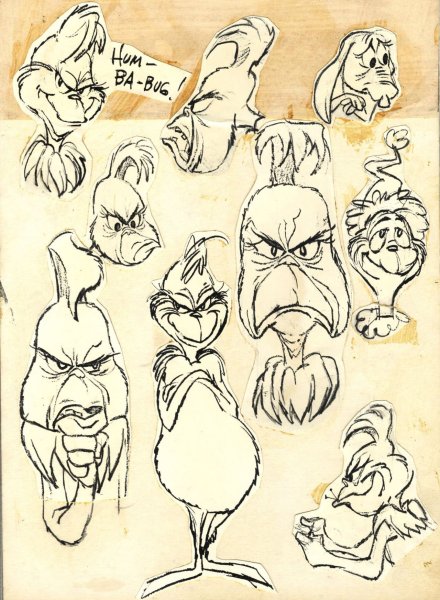 Гринч герои мультфильма скетчи