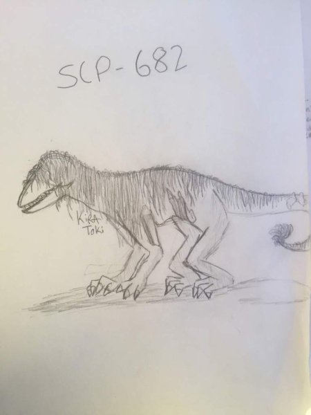 SCP 682 Неуязвимая рептилия игрушка