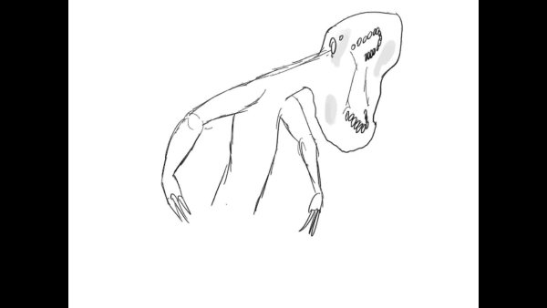 Скромник SCP 096 карандашом