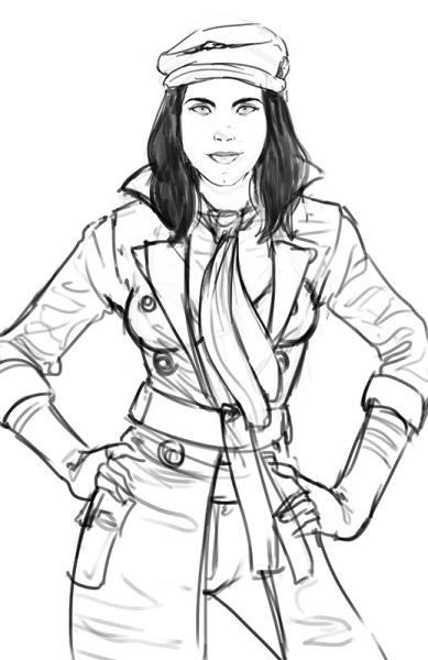 Фоллаут 4 Пайпер скетч