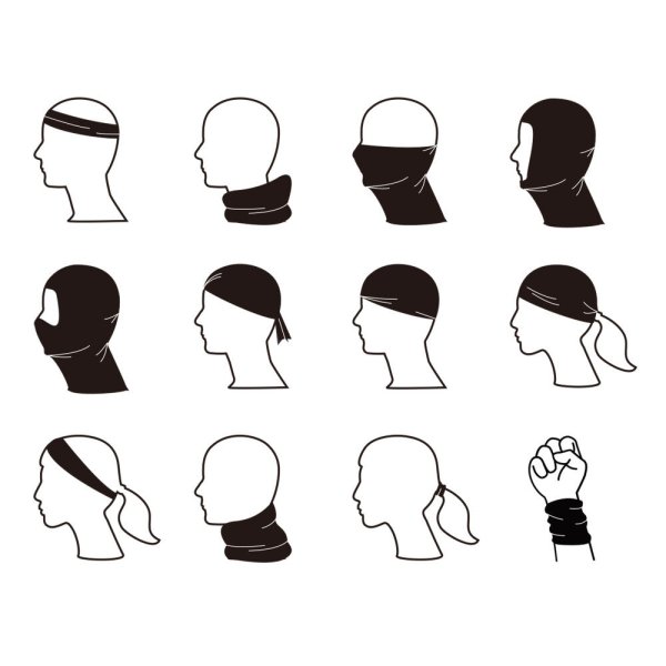 Способы ношения банданы