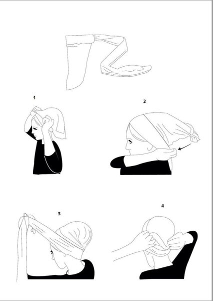 Выкройка шапки тюрбан трансформер для женщин