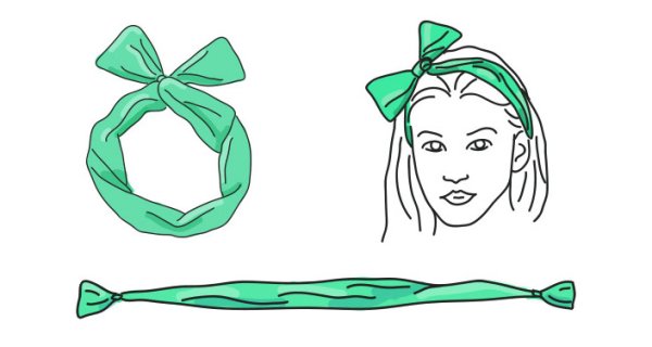 Повязка на голову лекало