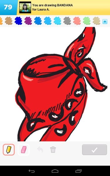 Бандана рисовать легко