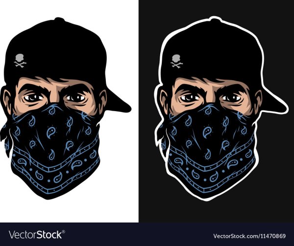 Бандит в бандане арт