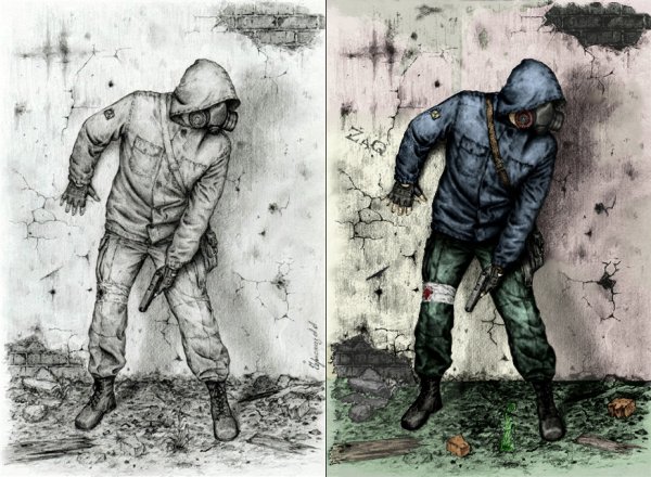 Раскраски сталкер кровосос