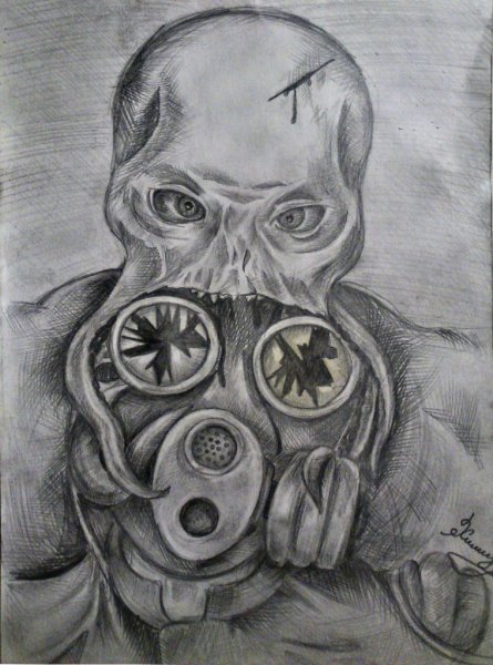 Жуткие монстры карандашом