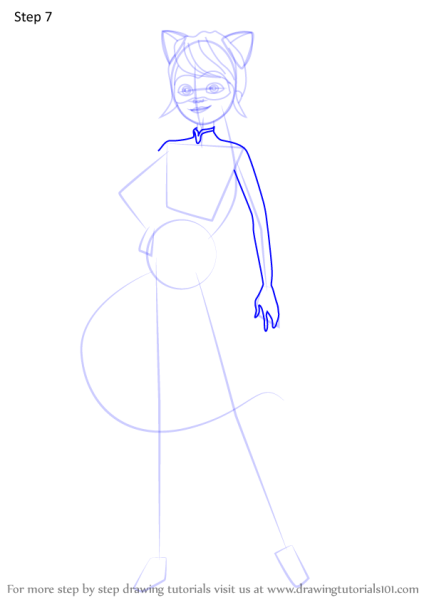 Леди баг рисовать поэтапно в полный рост