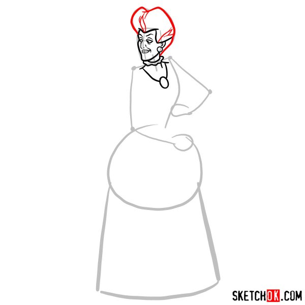 Злая мачеха рисунок