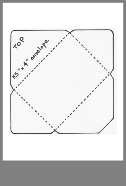 Развертка конверта