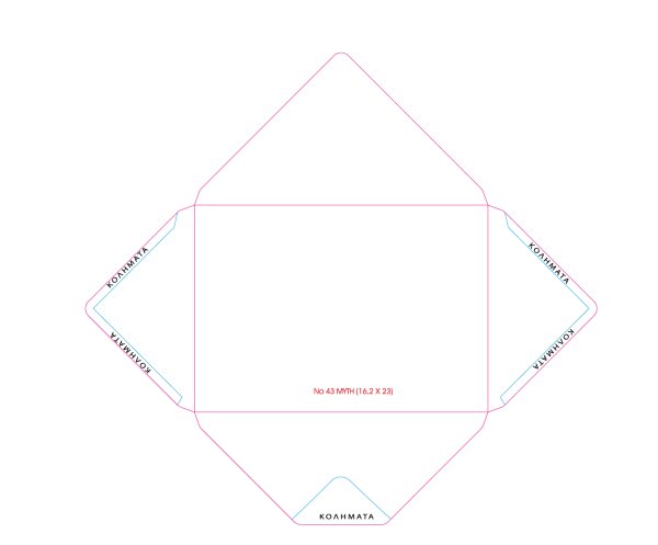 Чертёж конвертика