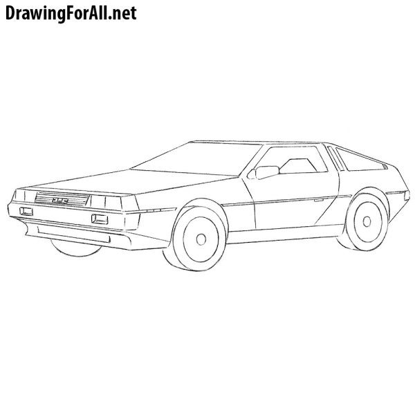 Скетчи DELOREAN DMC-12