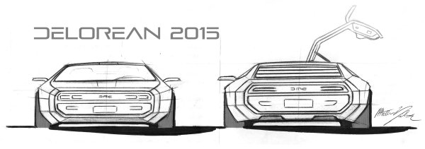 DELOREAN DMC-12 чертеж