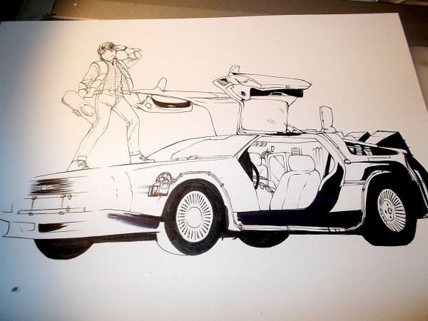 Делориан рисовка Мартин